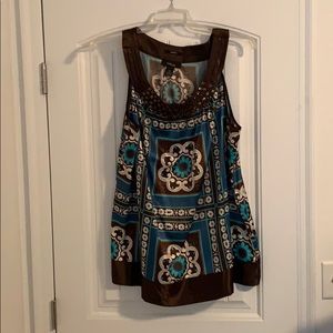 Style & Co - satin sleeveless blouse